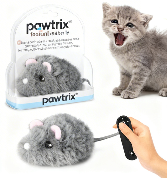 pawtrix® The "Undercover Squeaker" Realistic Mouse Cat Toy – Unleash Your Cat’s Inner Hunter! Interactive Plush Prey for Bored Kittens & Indoor Cats