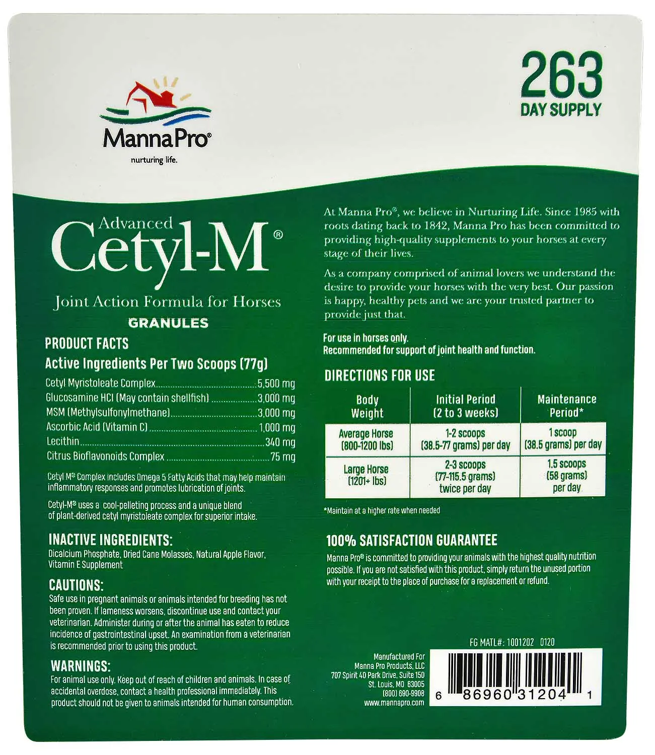 Advanced Cetyl M for Horses