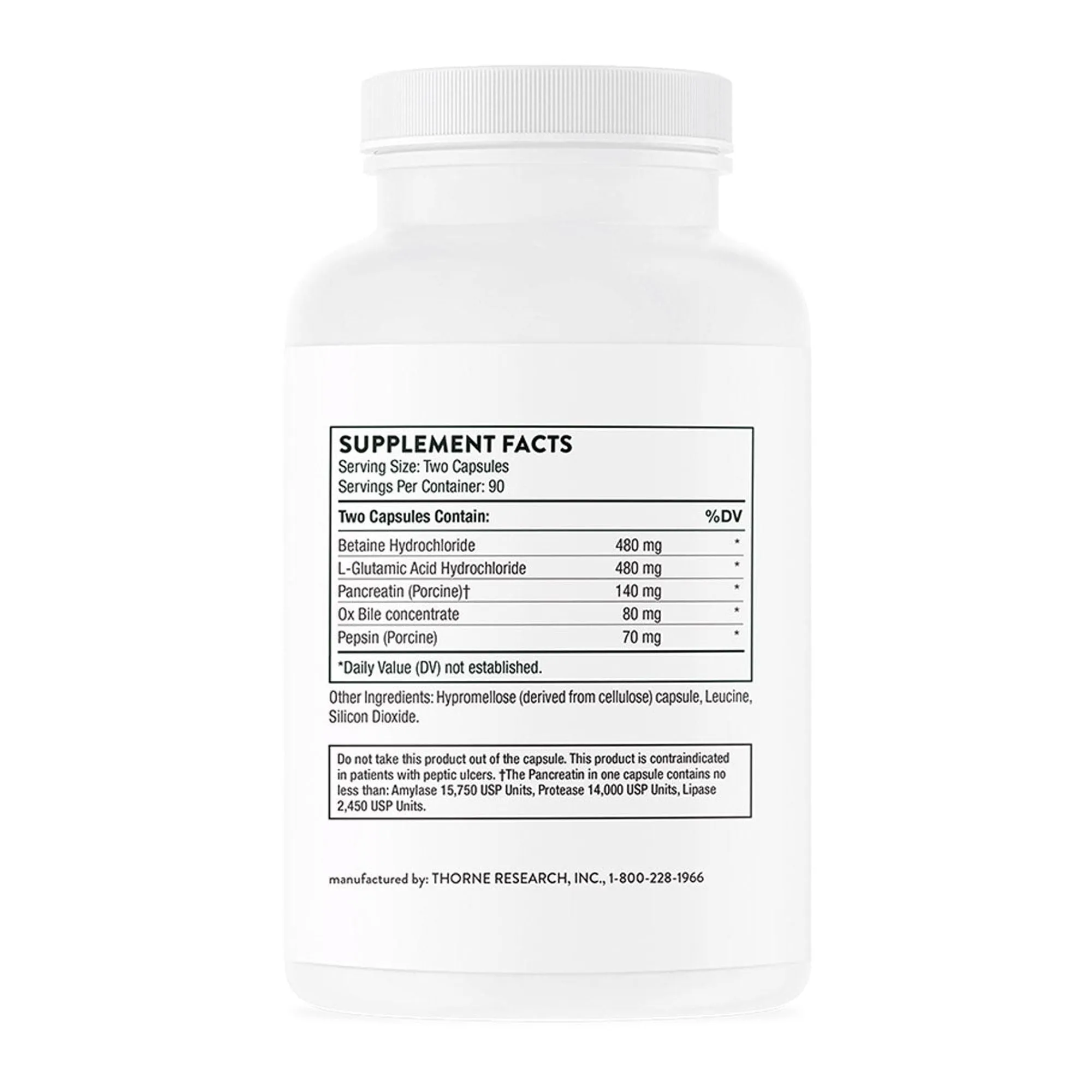 Advanced Digestive Enzymes 180 Vegetarian Capsules by Thorne Research