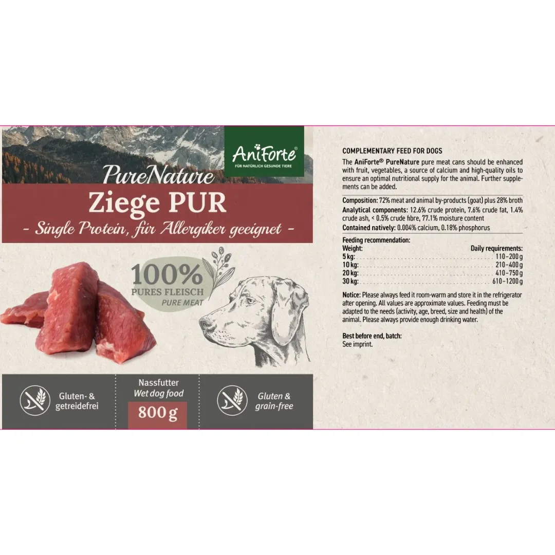 AniForte PureNature Pure Goat Wet Dog Food