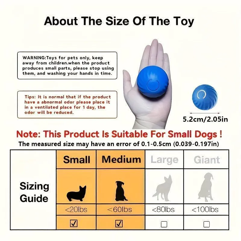 Automatic Rolling Ball Dog Toy