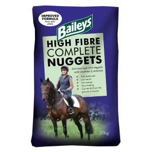 Baileys High Fibre Complete Nuggets Horse Food 20kg