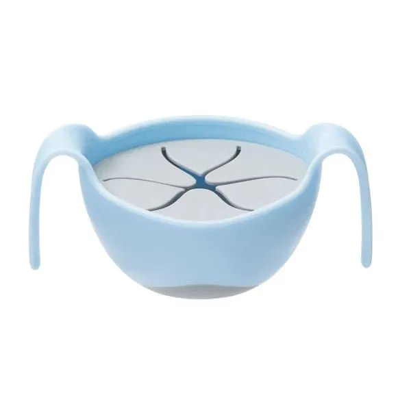 B.Box Bowl   Straw Set Bubblegum Light Blue