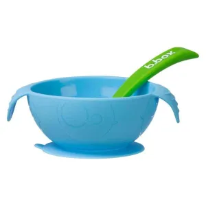 B.Box First Feeding Bowl Suction Set with Spoon- Ocean Breeze Blue Green