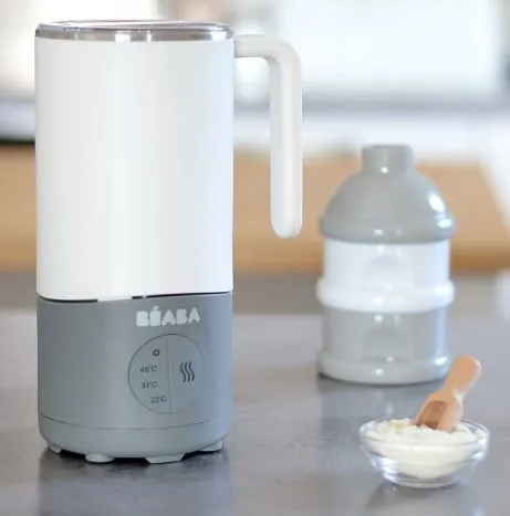 Beaba Milk Prep Bottle & Drinks Preparer in white/grey (2 Years Local Warranty)