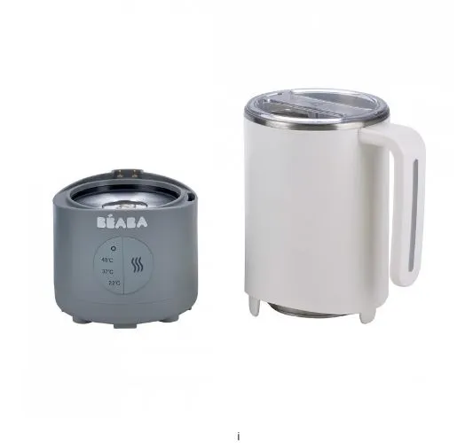 Beaba Milk Prep Bottle & Drinks Preparer in white/grey (2 Years Local Warranty)