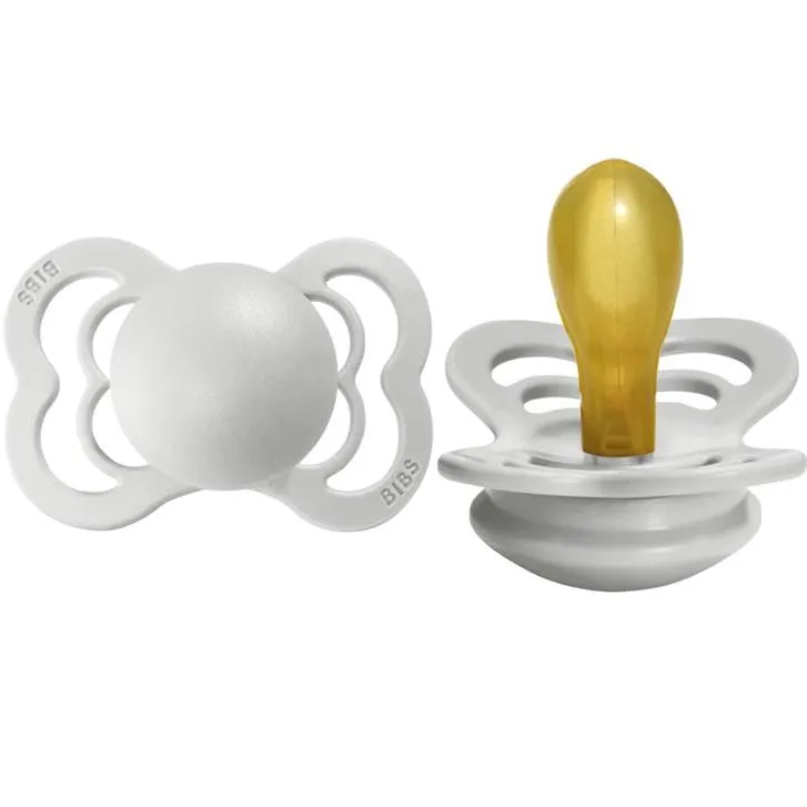 Bibs Supreme Natural Rubber Pacifiers - 2 Pack