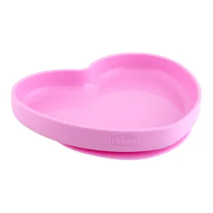 Chicco Easy Plate Silicone Heart Shaped Plate