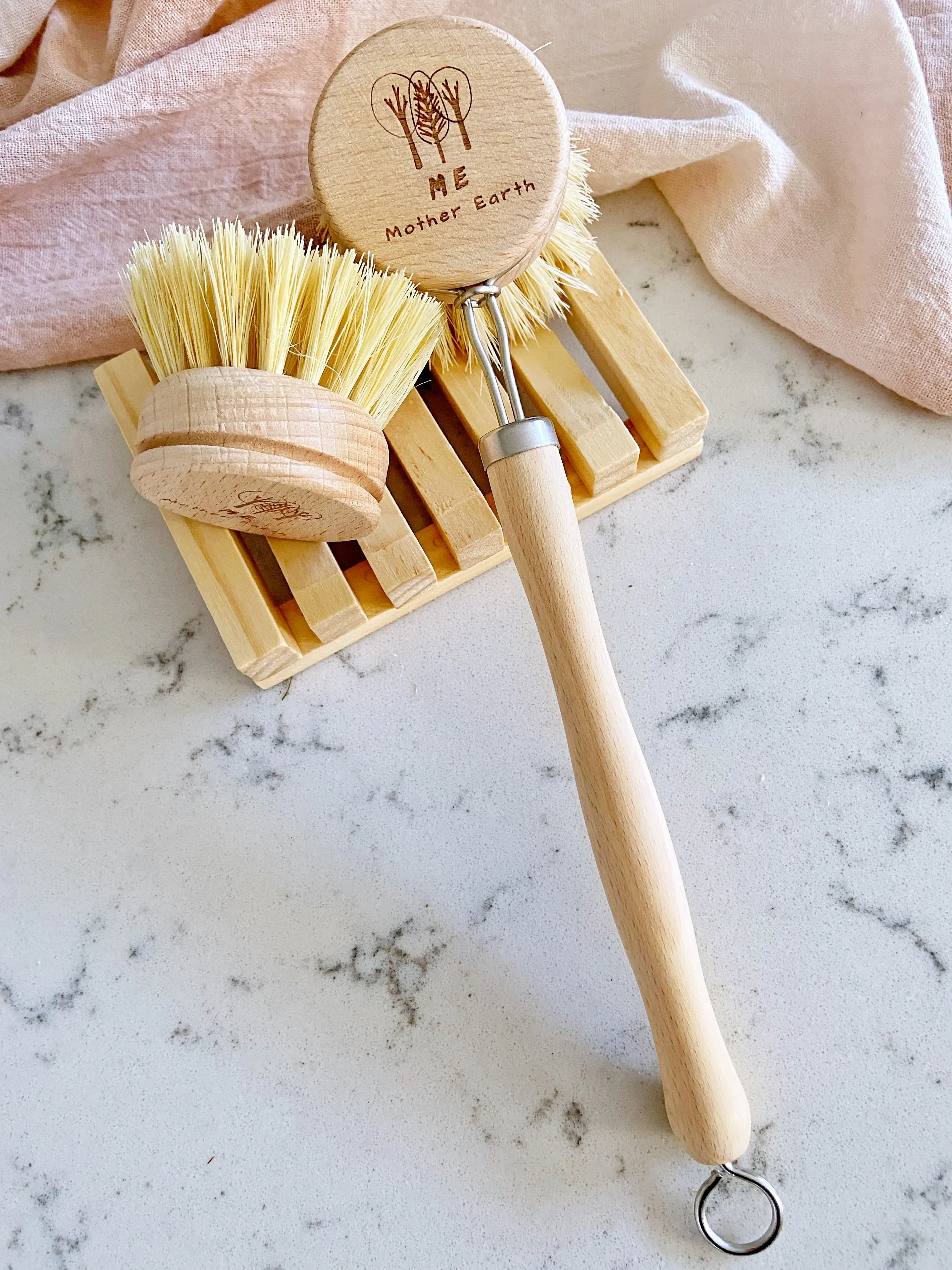 Coated Kitchen Dish Brush