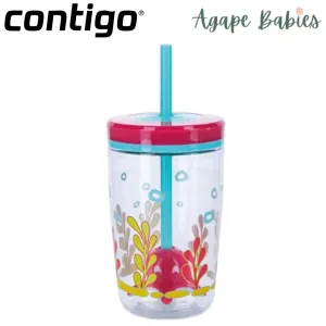 Contigo Bueno Floating Straw Tumbler 470ml - Squid