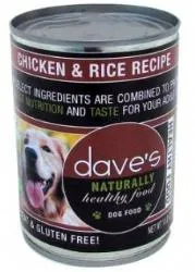 Dave's Naturally Healthy Chicken & Rice Canned Dog Food