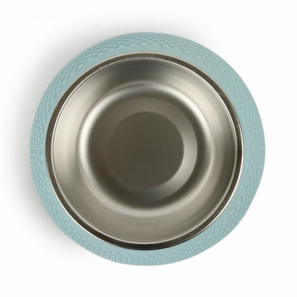 Dear Pet Wide Dog Bowl with Heart Pattern