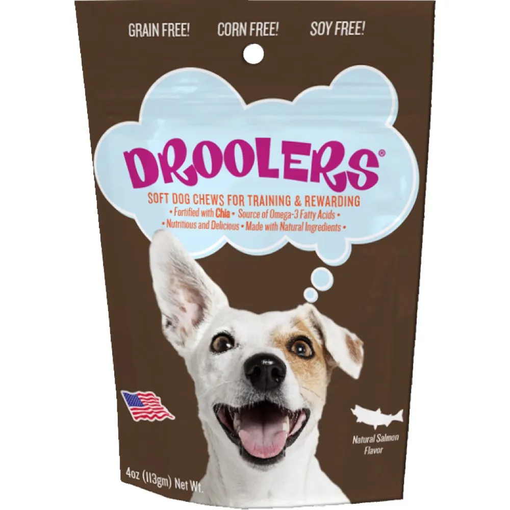 Droolers Salmon Recipe Grain-Free Soft Dog Treats 113g