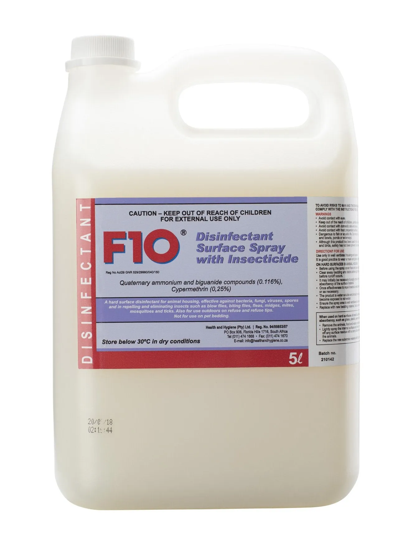 F10 Surface Disinfectant with Insecticide For Pets