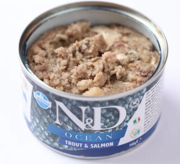 Farmina Natural & Delicious Ocean Trout & Salmon Canned Mini Adult Dog Food