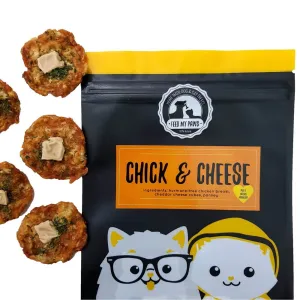 Feed My Paws Chick & Cheese Cat & Dog Treats 70g