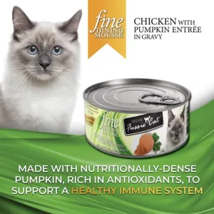 Fussie Cat Fine Dining Mousse Chicken With Pumpkin Wet Cat Food, 2.47-oz