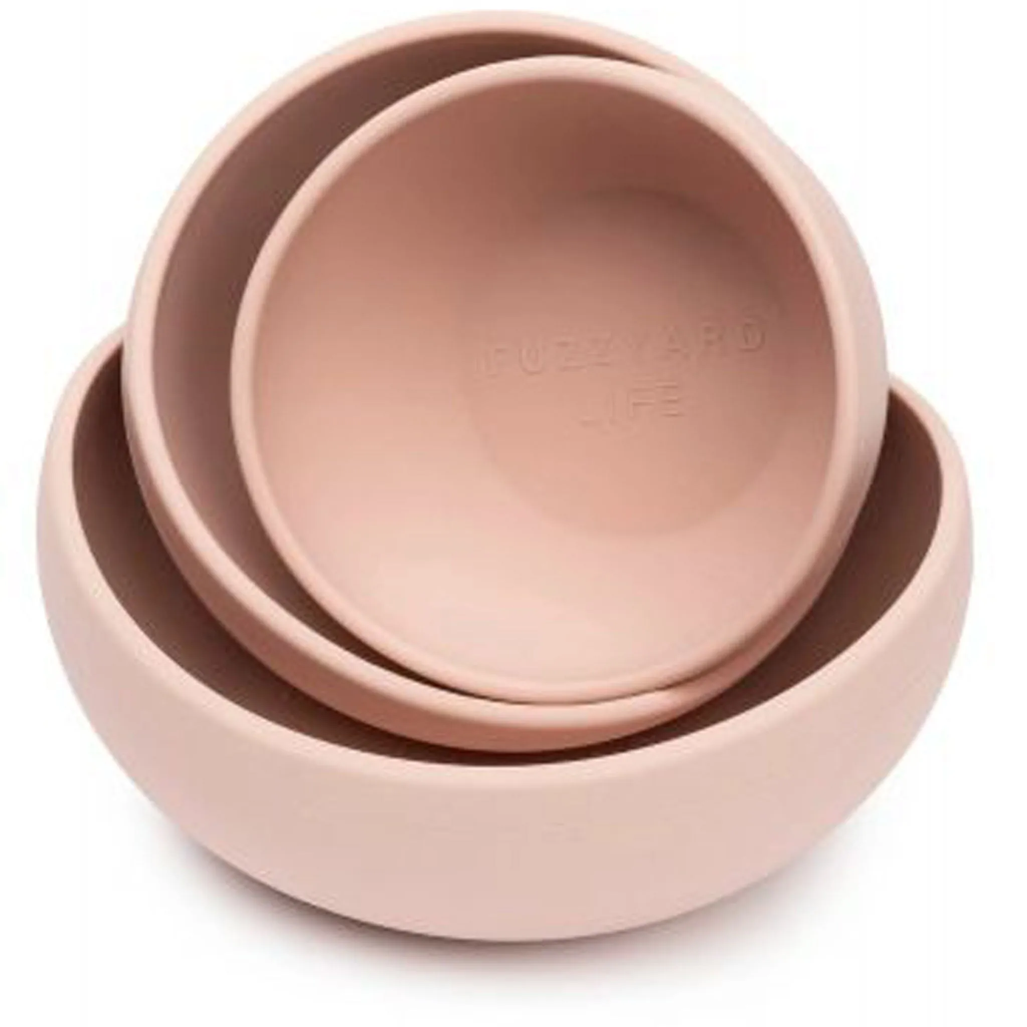 Fuzzyard Silicone Dog Bowl - Blush