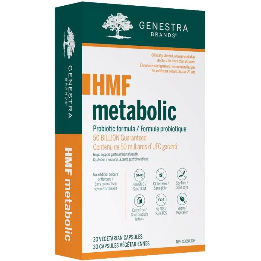 Genestra HMF Metabolic Probiotic Formula 30 Veggie Caps