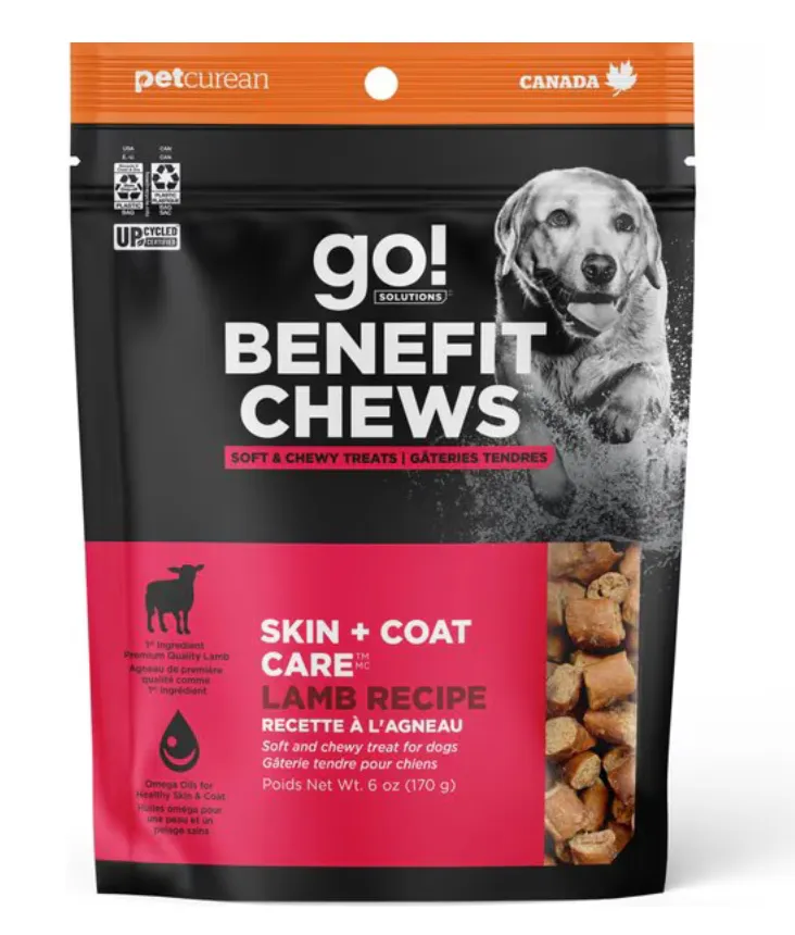 Go! Benefit Chews Skin   Coat Care Lamb 6 oz