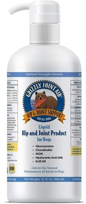 Grizzly Dog Joint Aid Liquid 32oz.