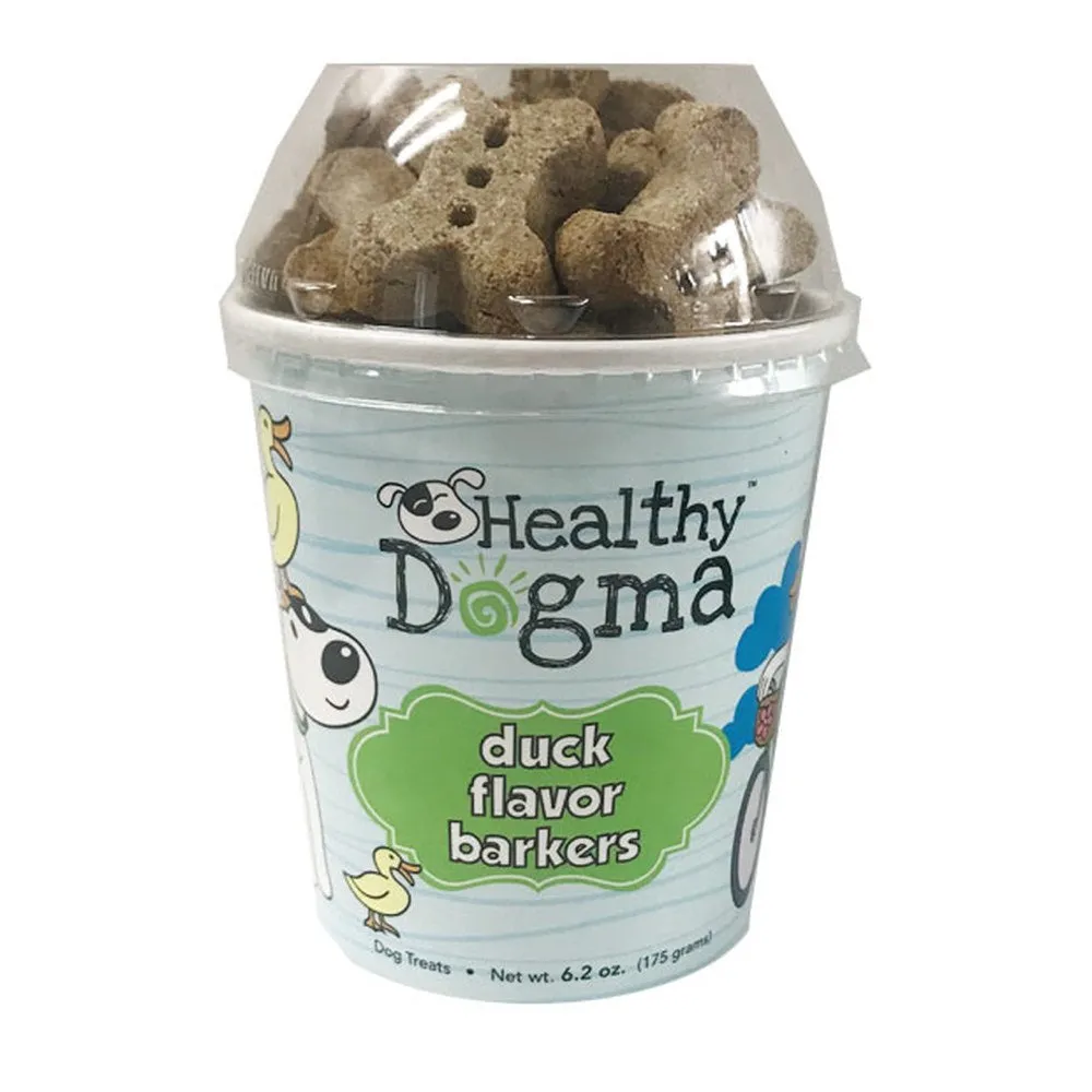 Healthy Dogma Duck Barkers Natural Grain-Free Dog Treats 6.2oz