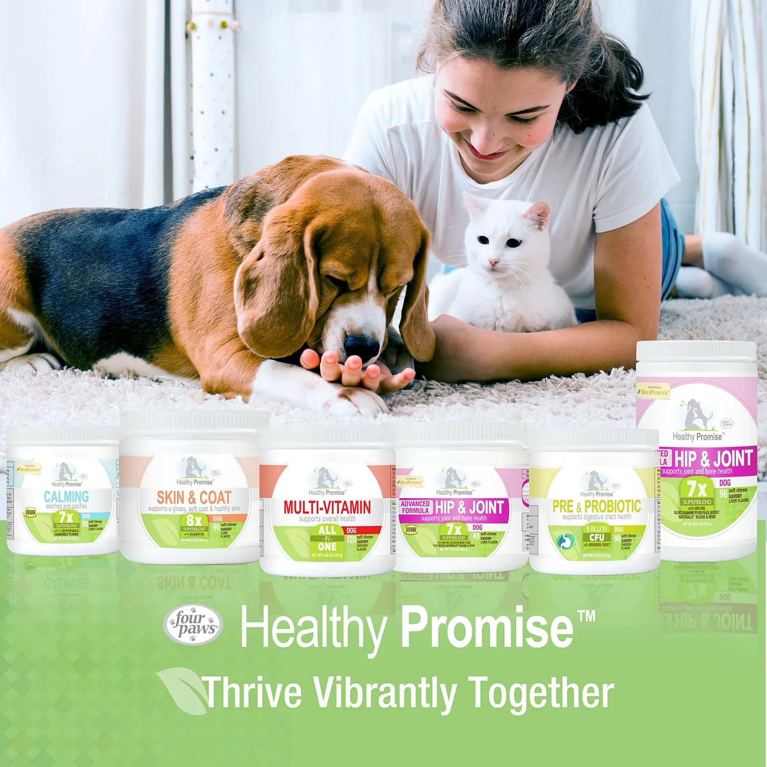 Healthy Promise Dog Multivitamin Soft Chews, Savory Chicken, 120 ct