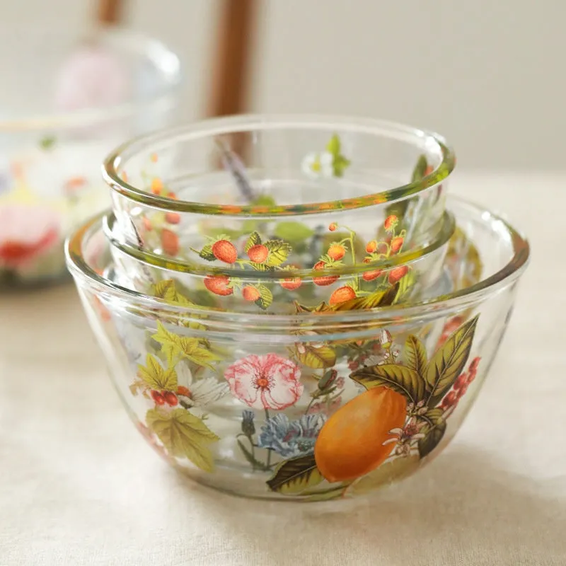 Household High Temperature Resistant Pattern Glass Bowl