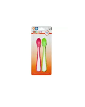 Junior Macare Soft Tip Baby Spoons Pink 2Pk 4m 