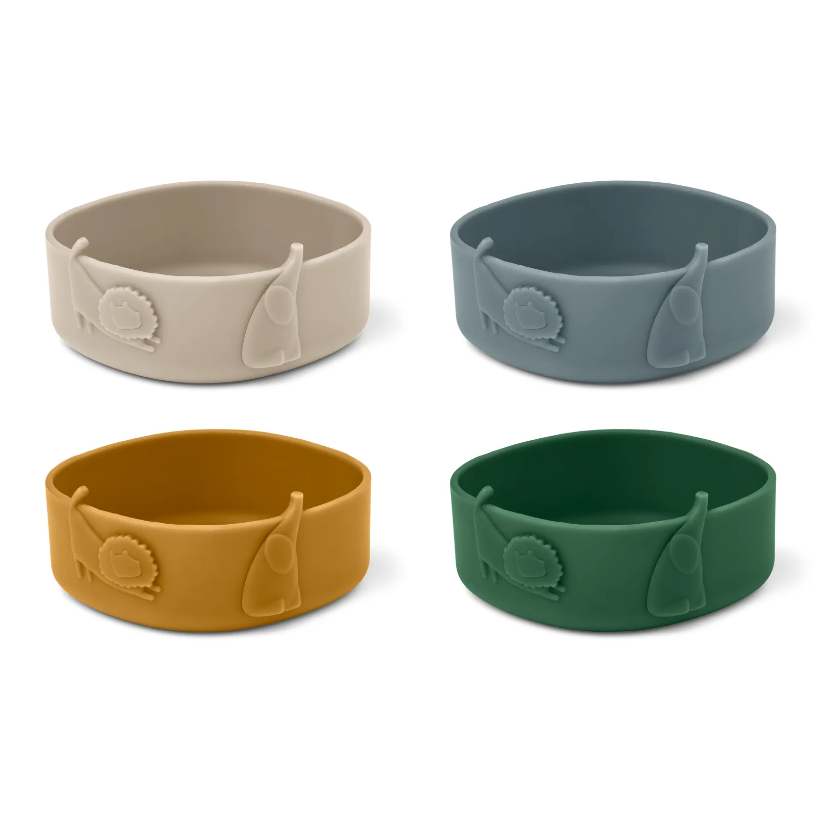 Liewood Emily Bowl 4-Pack - Garden Green Multi Mix