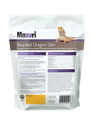 Mazuri Bearded Dragon Diet 8oz