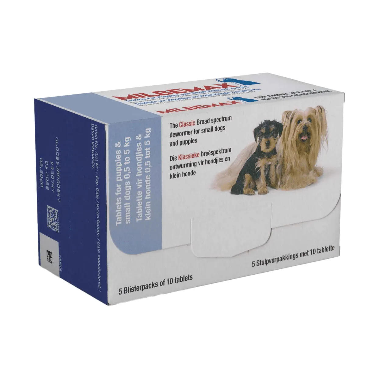 Milbemax Classic Dewormer for Puppies and Small Dogs 0.5 – 5kg 50 Tablets