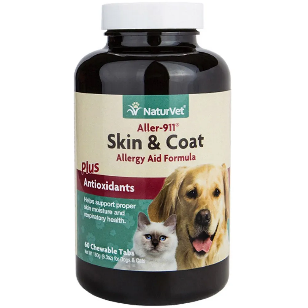 NaturVet Aller-911 Skin & Coat Tabs 180g