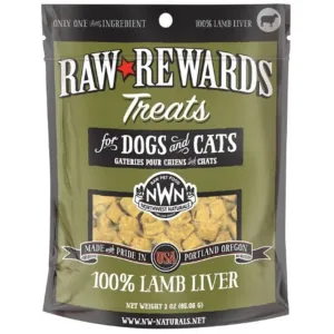 Northwest Naturals Freeze-Dried Lamb Liver Dog and Cat Treats 3 oz