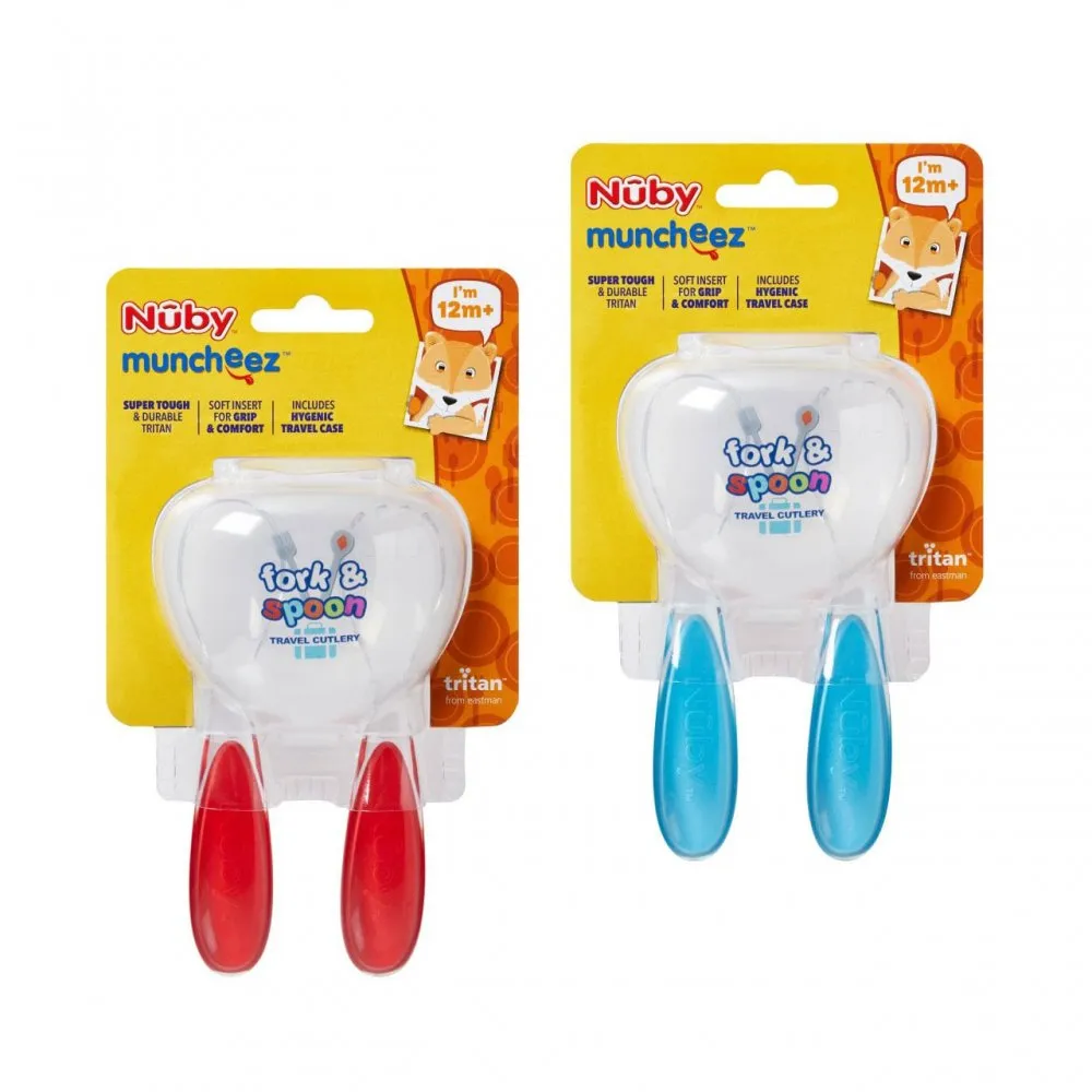 Nuby Fork & Spoon Travel Cutlery