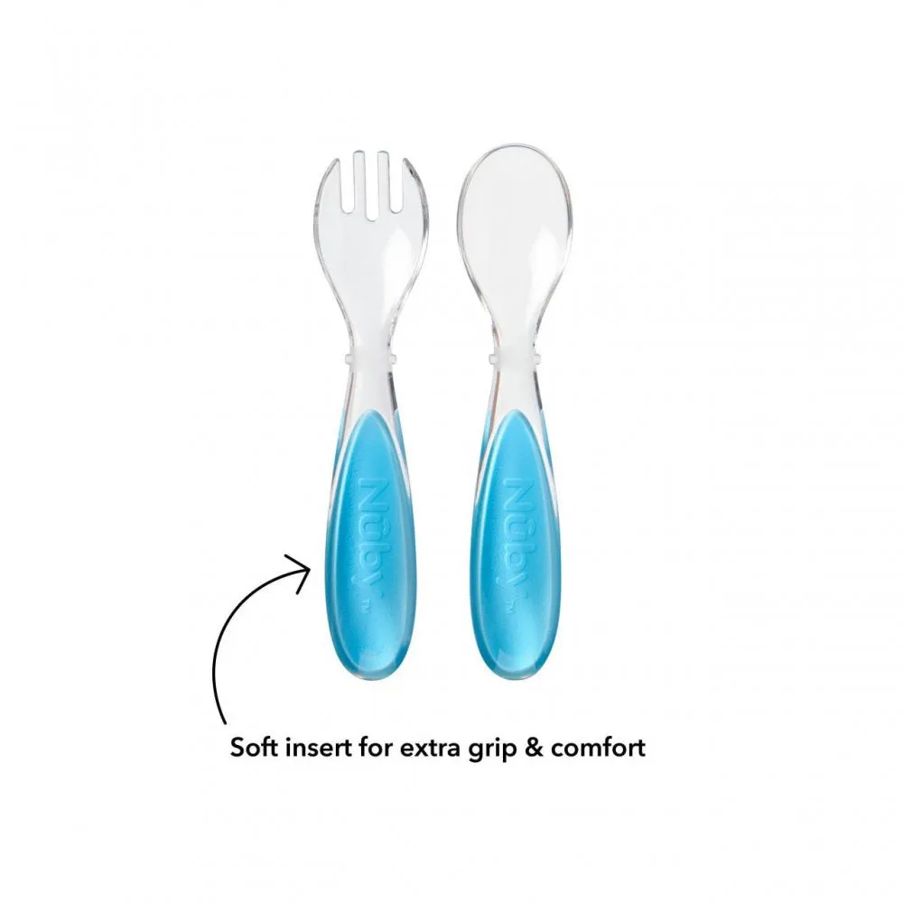 Nuby Fork & Spoon Travel Cutlery