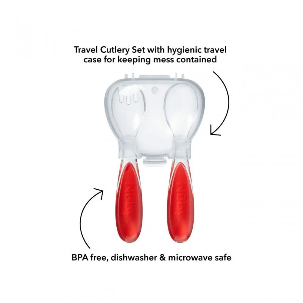 Nuby Fork & Spoon Travel Cutlery