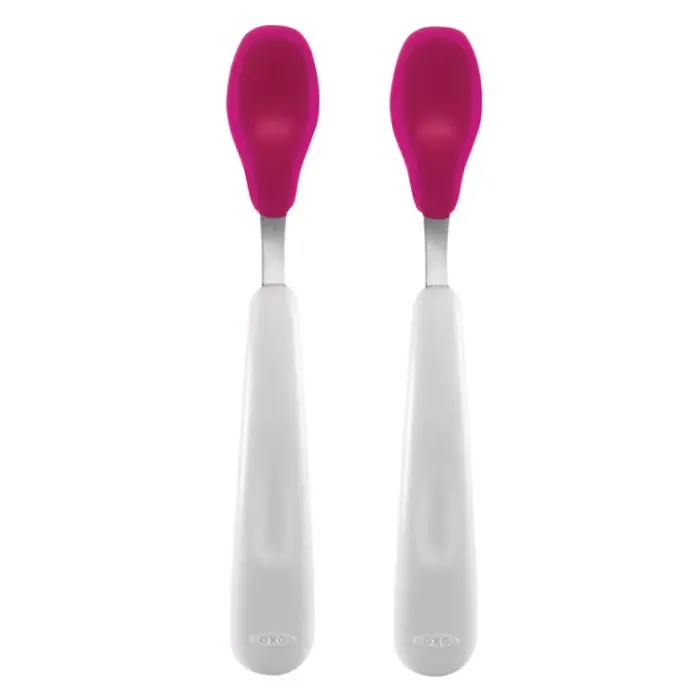 OXO Tot Feeding Spoon Set - Pink