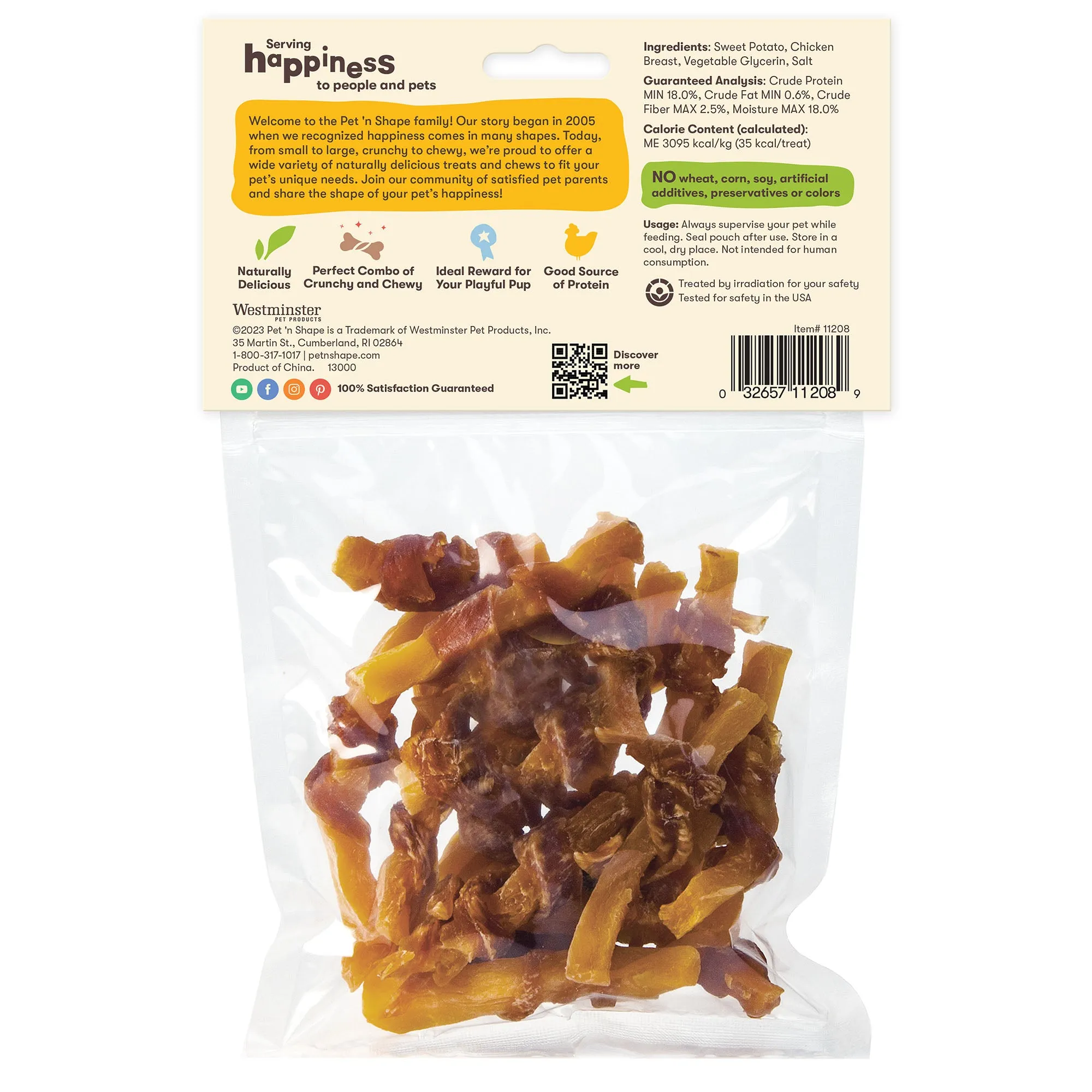 Pet 'n Shape Chik 'n Sweet Potato Dog Treat 8oz