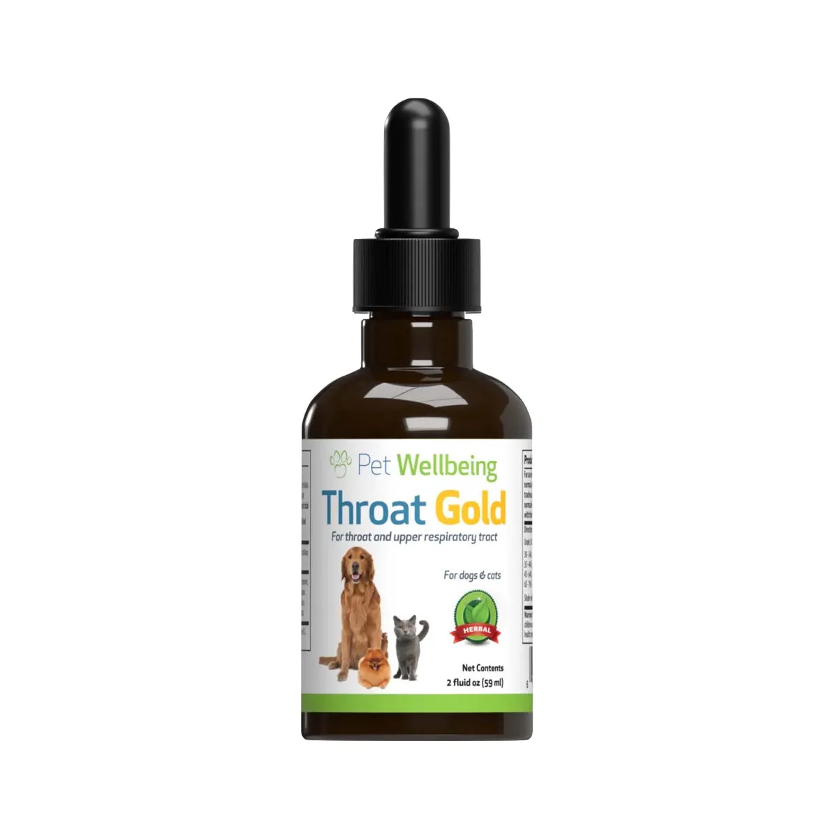 Pet Wellbeing Throat Gold 2oz