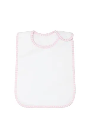 Pink Gingham Feeding Bib