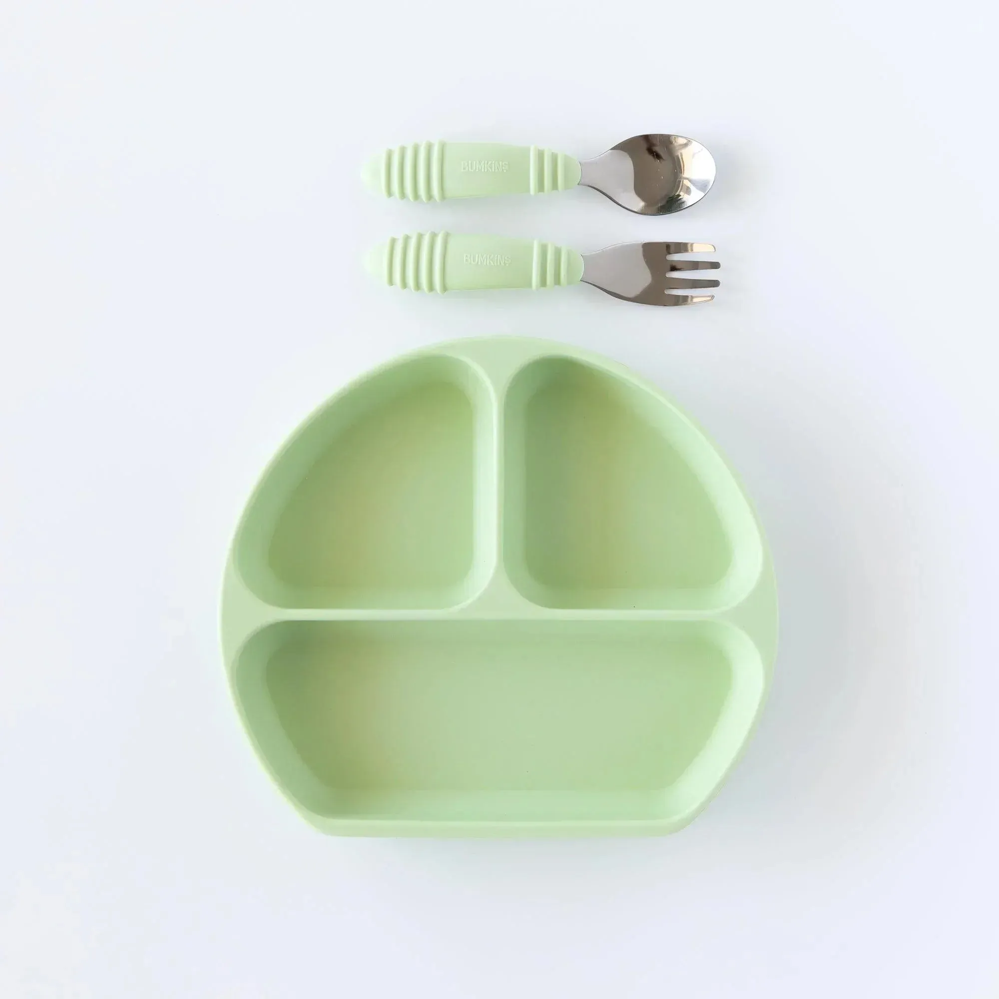 Silicone Grip Dish: Sage