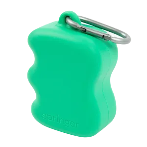 Springer Pets Silicone Dog Treat Dispenser Pouch Springer Green