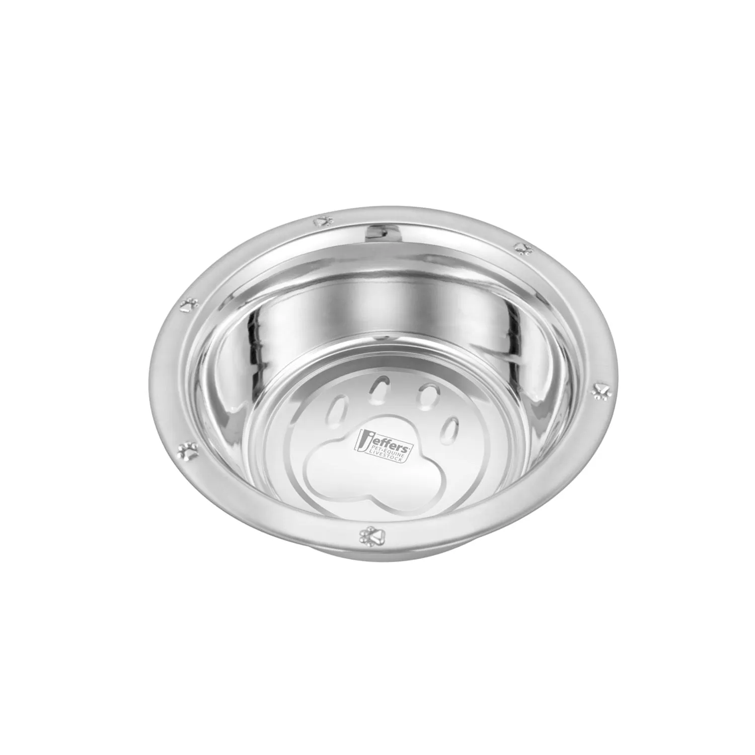 Stainless Steel Embossed Wide-Lip Bowls