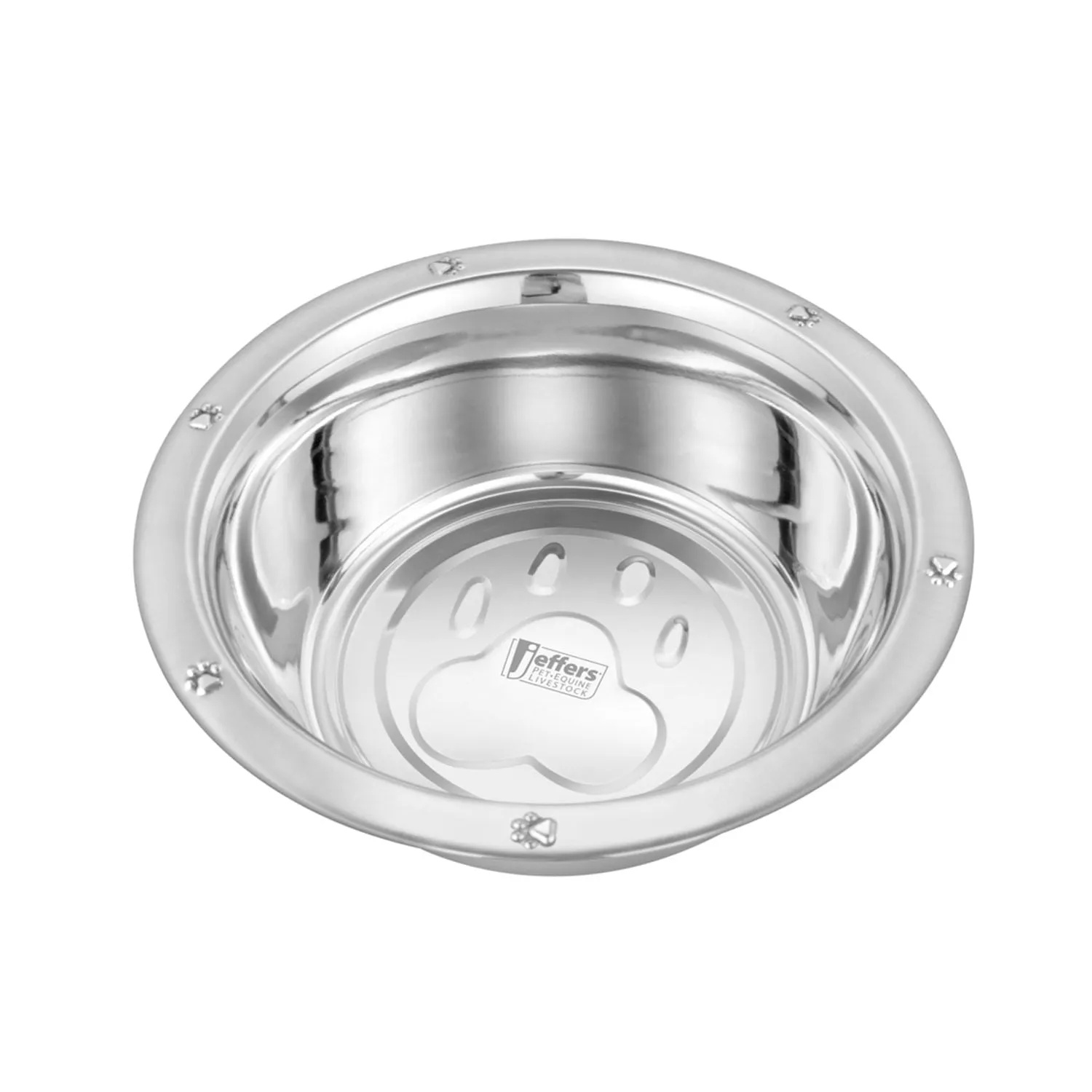 Stainless Steel Embossed Wide-Lip Bowls