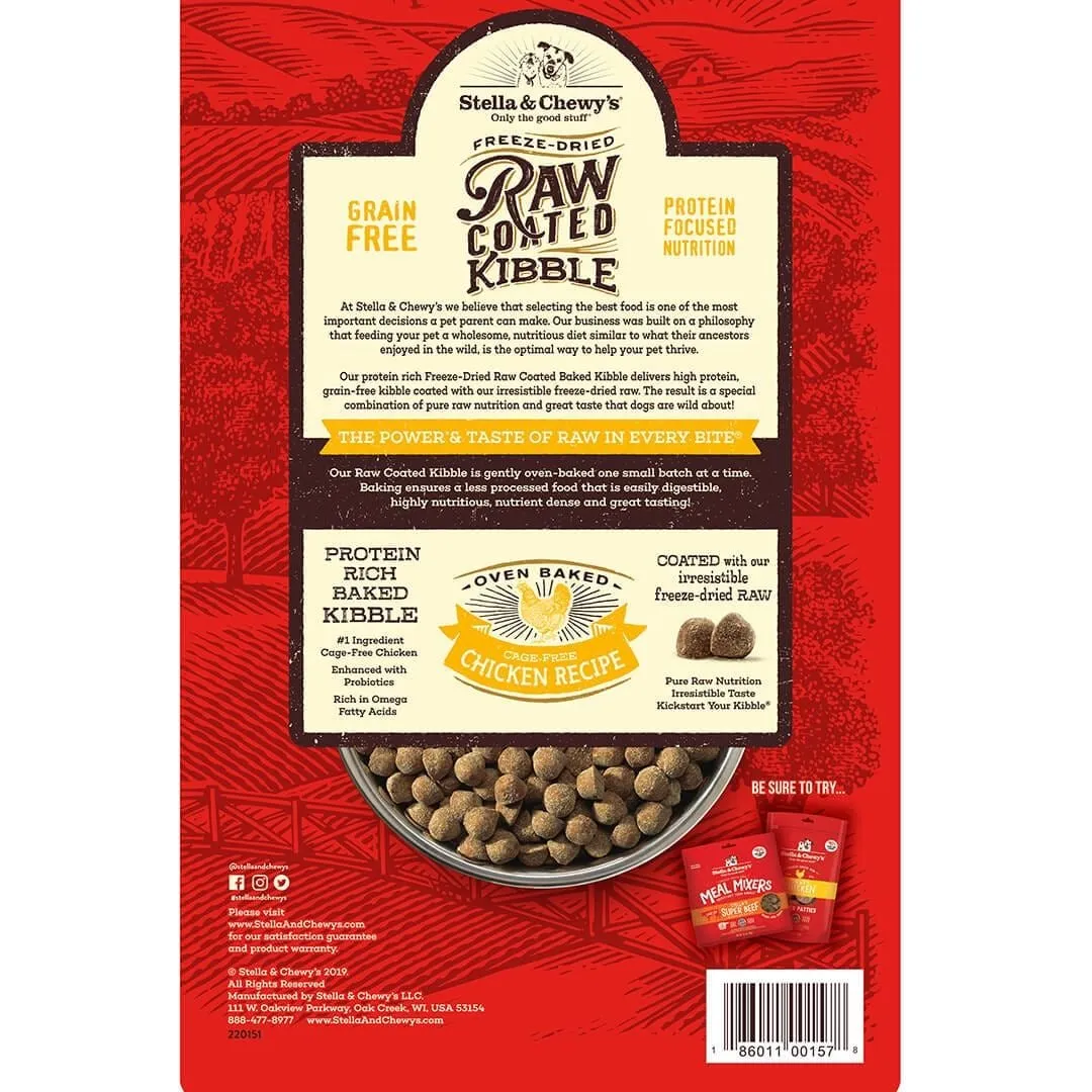 Stella & Chewy's Cage-Free Chicken Recipe Raw Coated Baked Kibble Dog Food