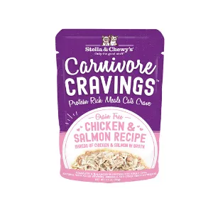 Stella & Chewy's Carnivore Cravings Chicken & Salmon Recipe Cat Food, 2.8 oz