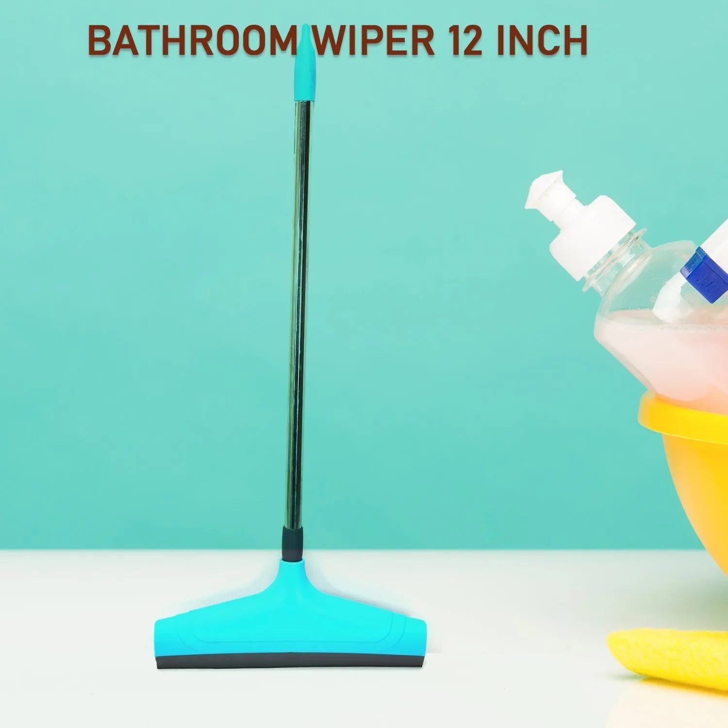 Telescopic Home / Bathroom Wiper 12 Inch (30 cm), Plastic Floor Wiper