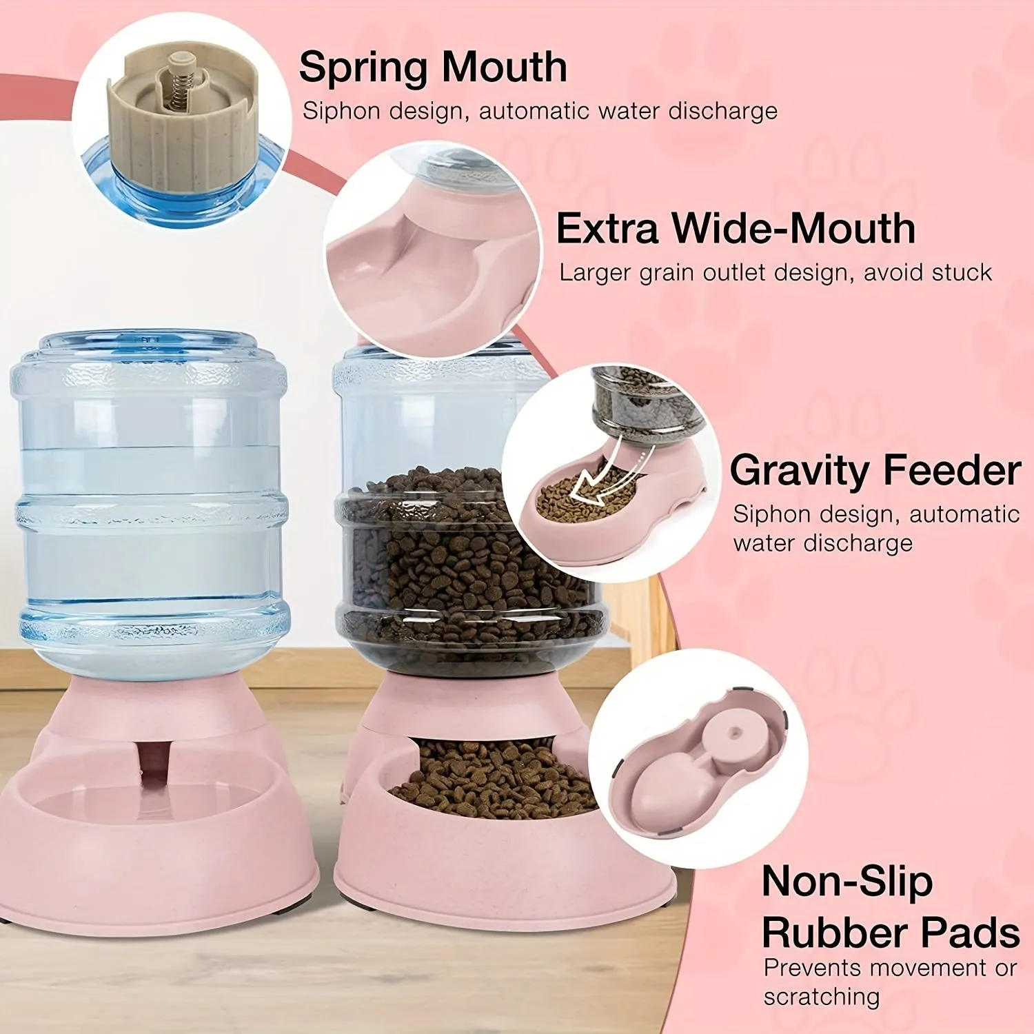 TimeSaving Pet Feeder  Water Dispenser for Small Pets