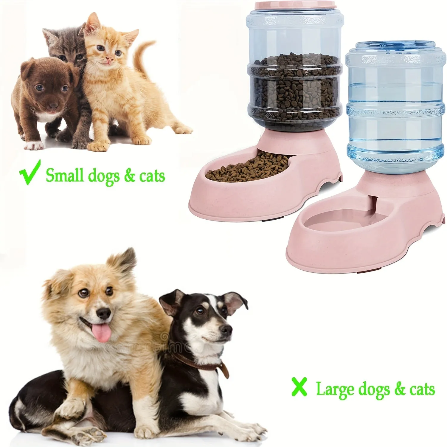 TimeSaving Pet Feeder  Water Dispenser for Small Pets